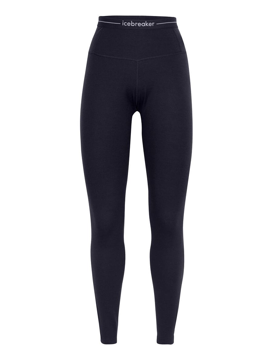 Midnight Navy Women's Icebreaker Merino 260 Tech High Rise Leggings | USA 1532KORI